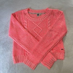 NWOT Women’s Roxy Neon Orange Sweater Size Large